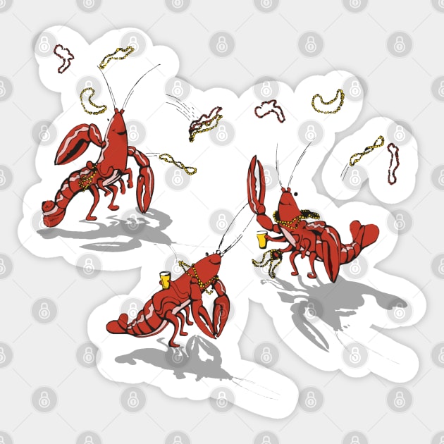 Partydads Crawfish Sticker by HolidayBug